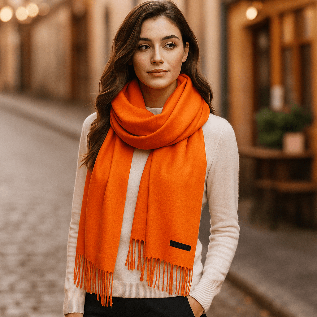 Women's Cashmere Scarf - Long - Soft - Elegant - Winter Wrap
