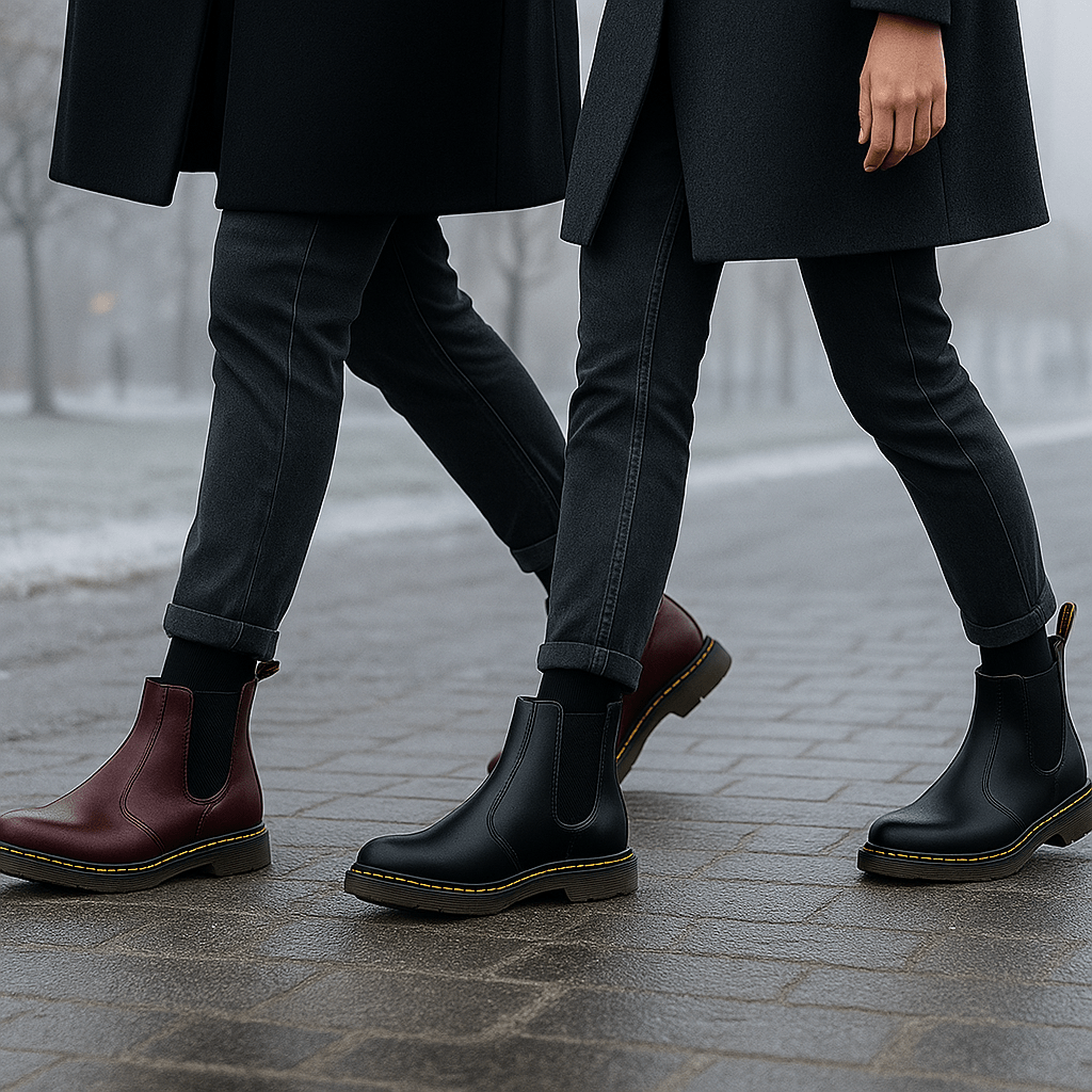 Casey - Unisex Leather Chelsea Boots