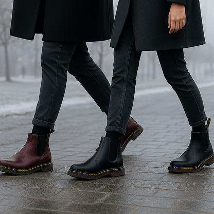 Casey - Unisex Leather Chelsea Boots