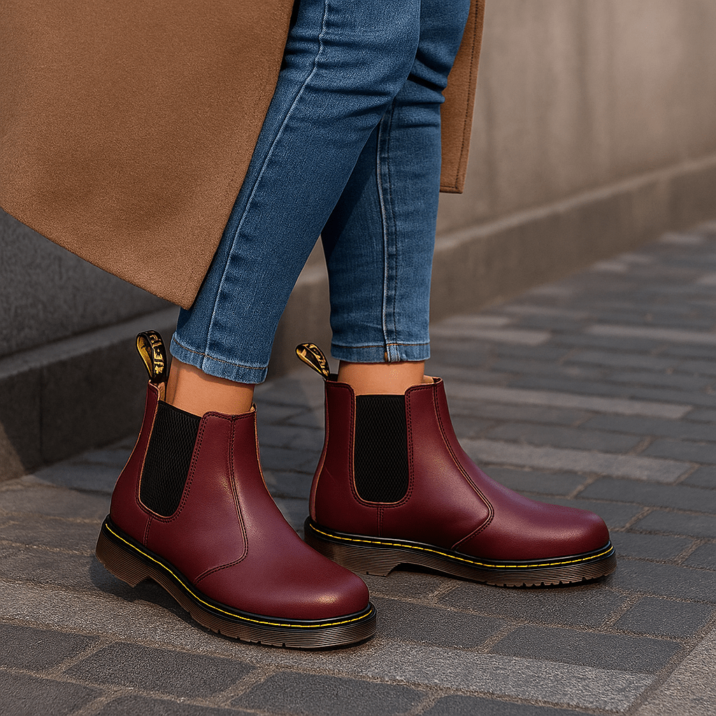 Casey - Unisex Leather Chelsea Boots