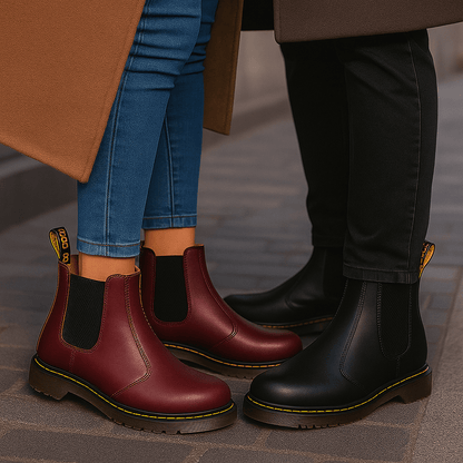 Casey - Unisex Leather Chelsea Boots