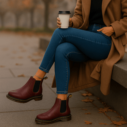 Casey - Unisex Leather Chelsea Boots