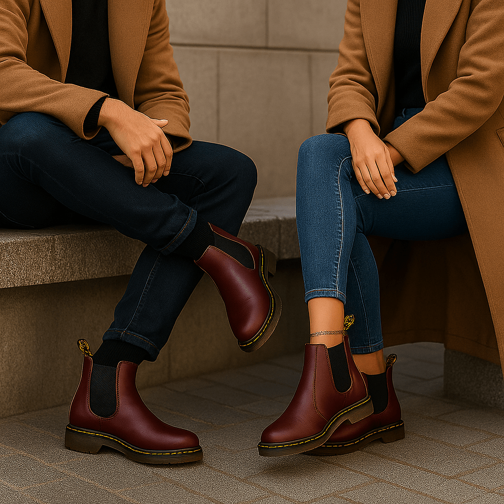 Casey - Unisex Leather Chelsea Boots