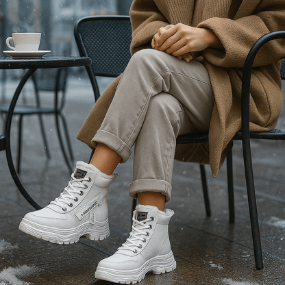 Waterproof Winter Ankle Boots - Fleece Lined - Warm Comfort