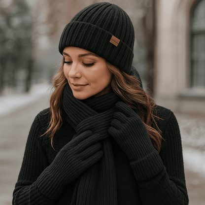 Cozy Winter Set - Hat - Scarf - Warm Gloves