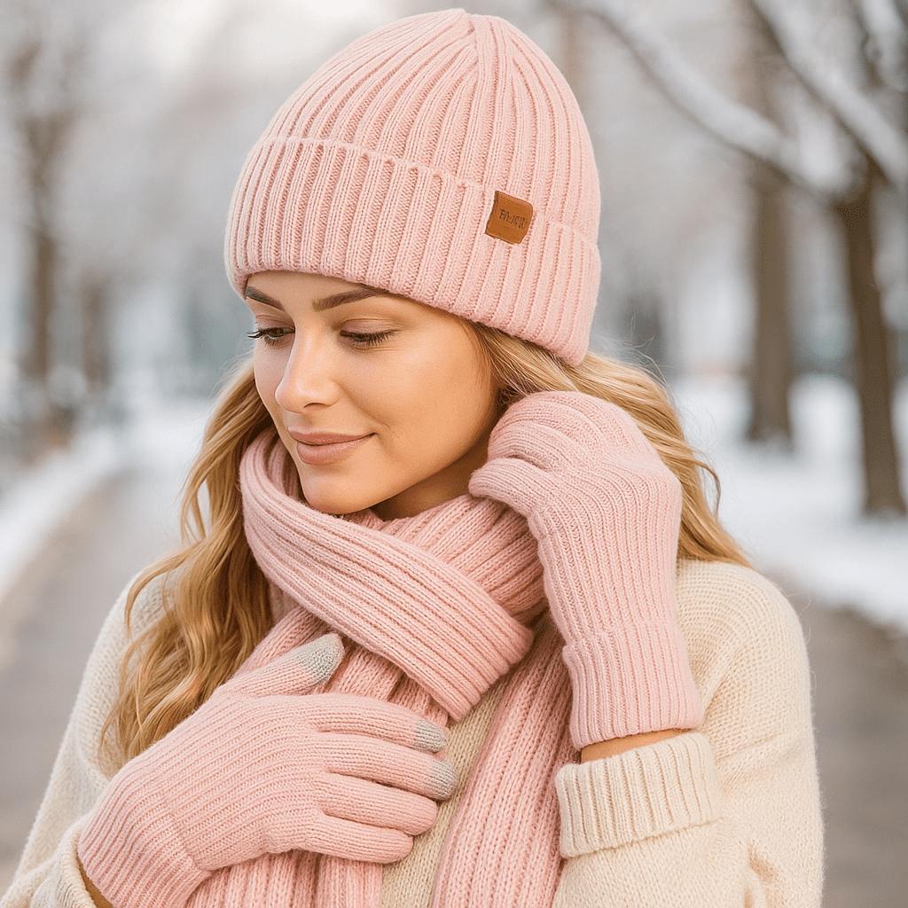 Cozy Winter Set - Hat - Scarf - Warm Gloves