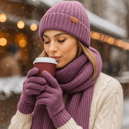 Cozy Winter Set - Hat - Scarf - Warm Gloves