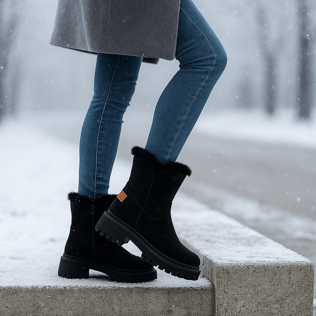 Gaby Winter Ankle Boots with Lining - Elegant - Non-Slip