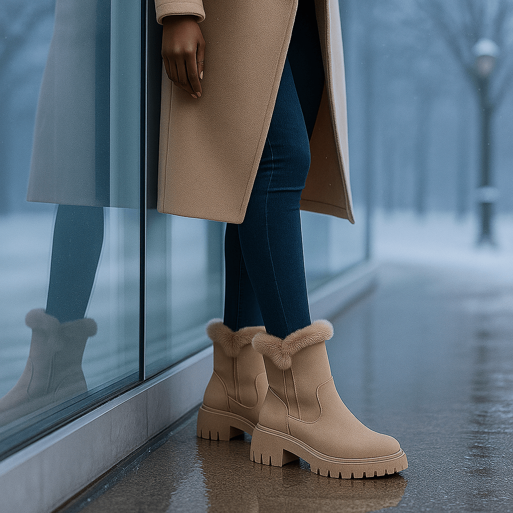 Gaby Winter Ankle Boots with Lining - Elegant - Non-Slip