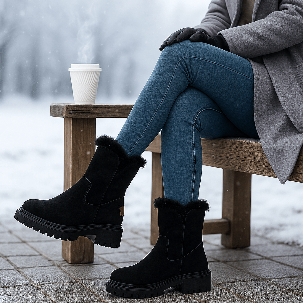 Gaby Winter Ankle Boots with Lining - Elegant - Non-Slip