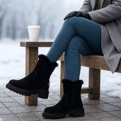 Gaby Winter Ankle Boots with Lining - Elegant - Non-Slip