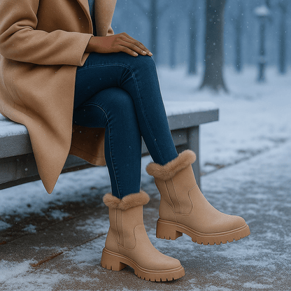 Gaby Winter Ankle Boots with Lining - Elegant - Non-Slip