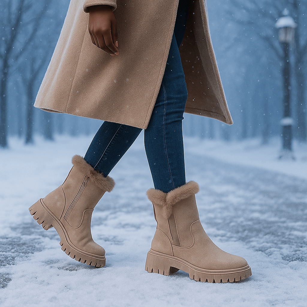 Gaby Winter Ankle Boots with Lining - Elegant - Non-Slip