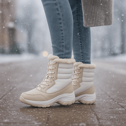 Winter Platform Ankle Boots - Comfortable - Loose Fit - Cold Weather